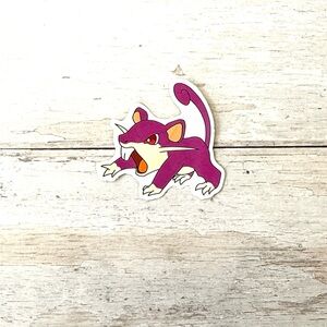 Ratata Pokemon 2in Sticker Collectible Original 150 Pokemon Kids Adult